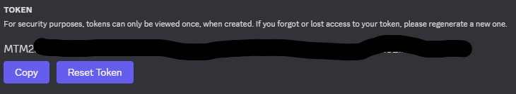 Discord bot token